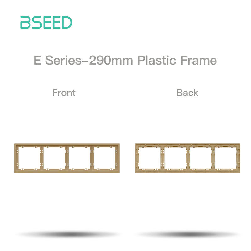 BSEED E Series Button Light Switch 1/2Gang 1/2Way USB Type-C Socket Module Part Internet TV Socket DIY Part 80mm Plastic Frame