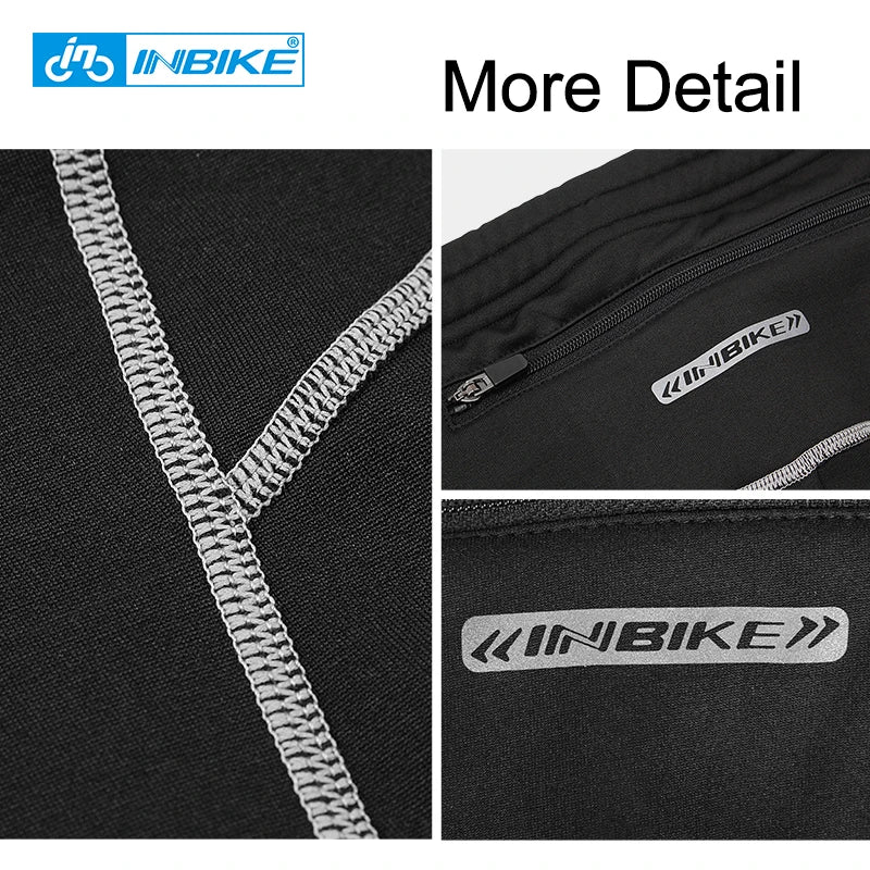INBIKE Men's Compression Pants Tights Winter Warm Sports Leggings for Running Workout Tights with Pockets Sportswear Clothing