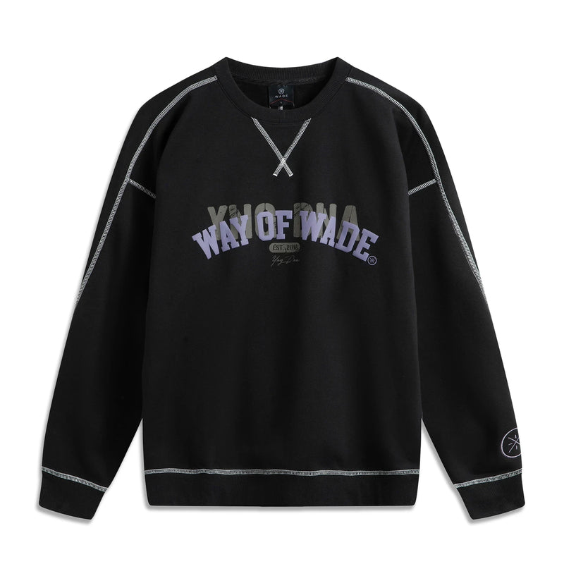អាវយឺត Li-Ning សម្រាប់បុរស Wade ពាក់ក្នុងរដូវរងា ធ្វើពីកប្បាស 72% ប៉ូលីអេស្ទ័រ 28% រលុង ងាយស្រួលពាក់ អាវកីឡា LiNing AWDUH29