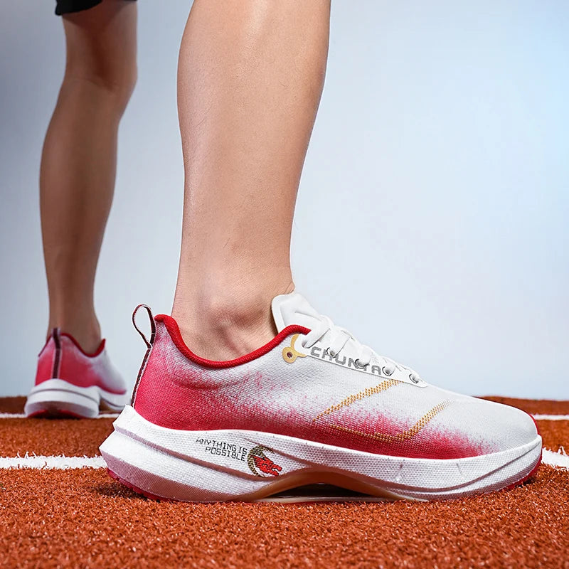 Men women casual sneakers four seasons breathable comfort soft-sole outdoor speed running shoes couple light racing sports shoes