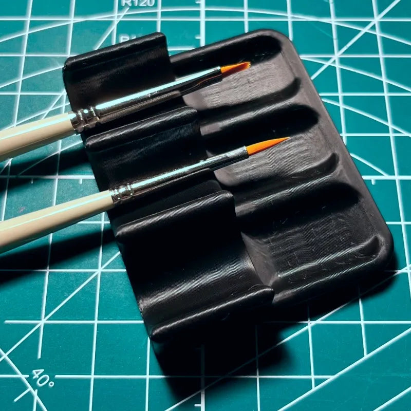 1pc 3D Printing Plastic Brush Holder Portable Space-Saving Artist Brush Organizer Suitable for Watercolor, Oil, Acrylic Brushes.