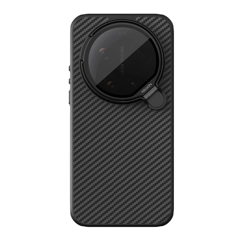 NILLKIN For Xiaomi 17 Ultra Magsafe Aramid Fiber Case With Transparent Lens Protection Magnetic Charging Cover For Mi 17 Ultra