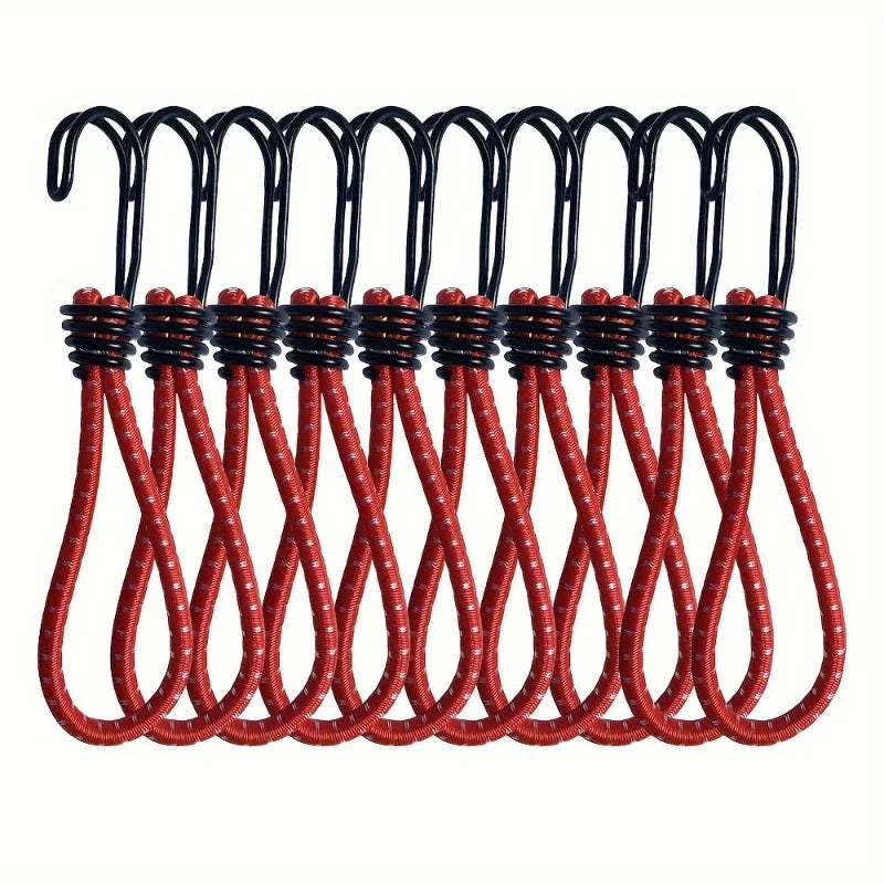 5pcs Tent Elastic Rope Cord Hook, Separable,Elastic Rope Outdoor Camping Canopy Tarp Tent Fixing Cord String Hooks Additions