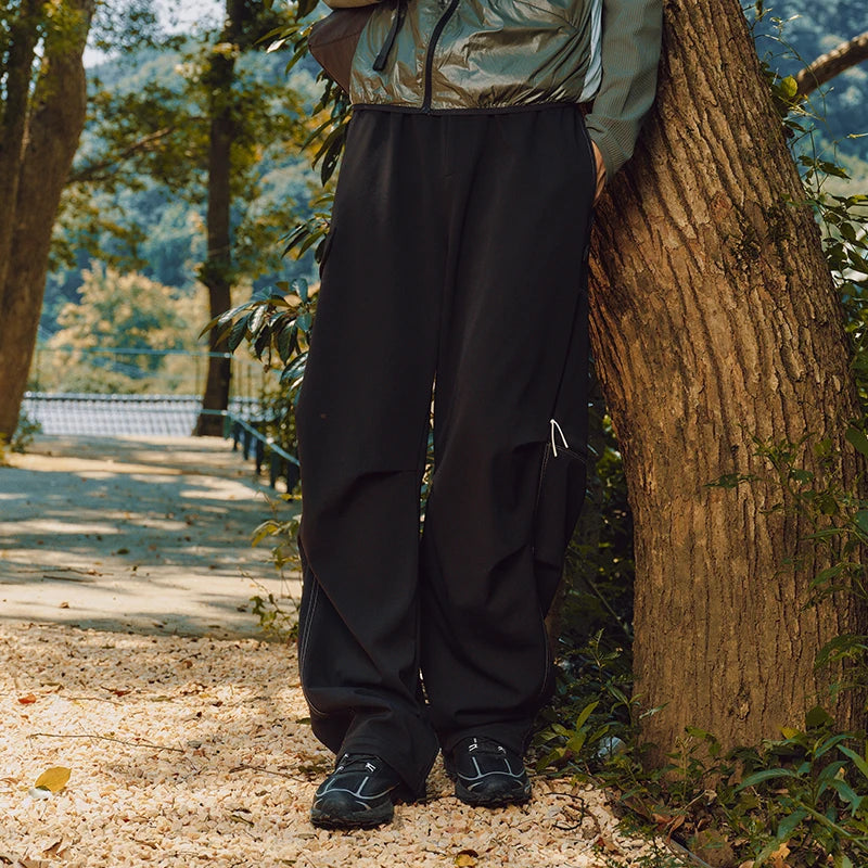 Semir Parachute Pants Loose Fit Men 2025 Winter Curved Leg Sporty Outdoor Casual Comfortable Trendy Bottoms