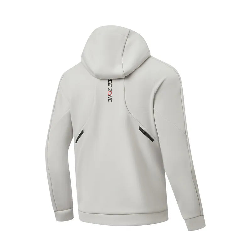 អាវ បុរស សម្រាប់ ហ្វឹកហាត់ Li-Ning មាន មួក 3D FITTING 100% Polyester មាន ហោប៉ៅ រ៉ូត អាវ កីឡា សម្រាប់ ហាត់ប្រាណ LiNing AWDW101