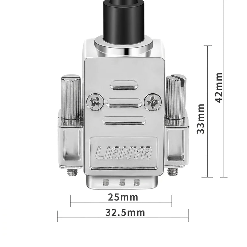 DIVEDEER DB9 Male & Female Connectors 9-Pin Serial Adapters for RS232 RS485 COM Port