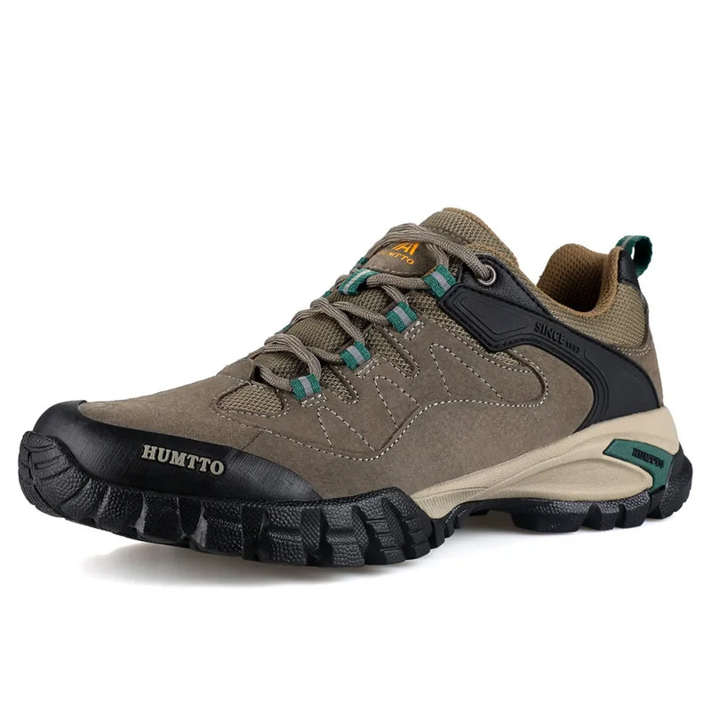 HUMTTO Trekking Boots for Men Breathable Camping Men's Sports Shoes Winter Hiking Shoes Outdoor Leather Designer Sneakers Man