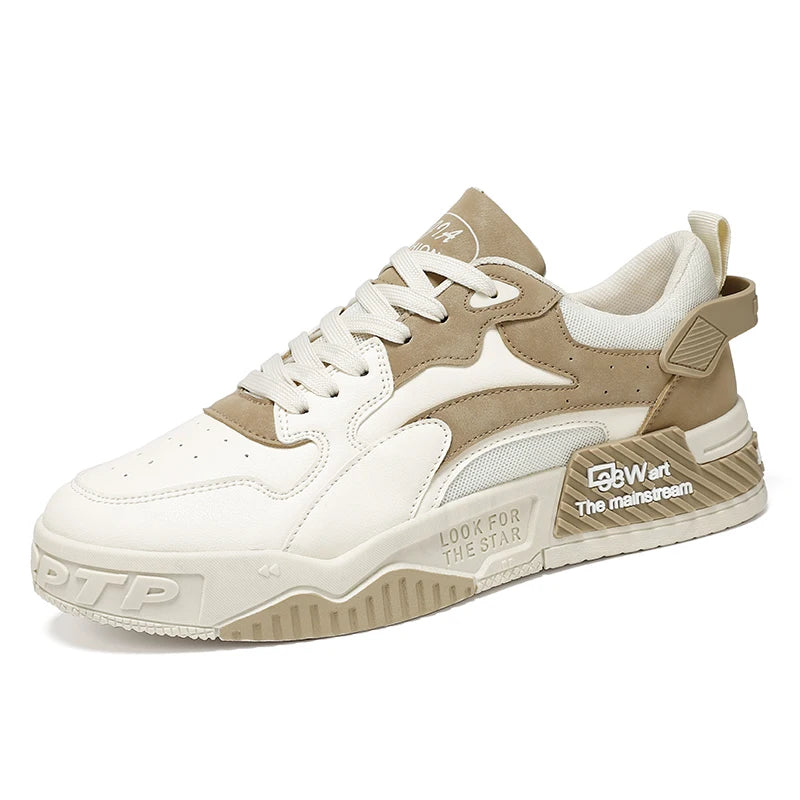 Men's thick-sole casual shoes Four seasons new flat comfort outdoor Fashion walking students soft sole Joker sports board shoes