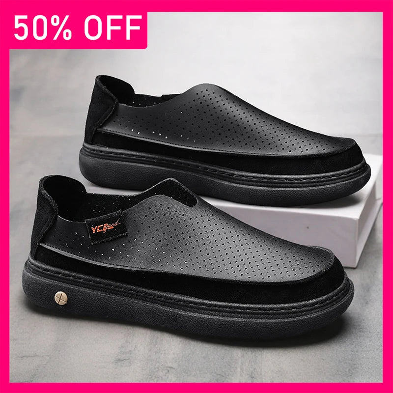 Men Casual Shoes Summer Light Breathable Comfortable Soft Soled Versatile Walking Shoes New Slip on Outdoor Fashion Casual Shoes