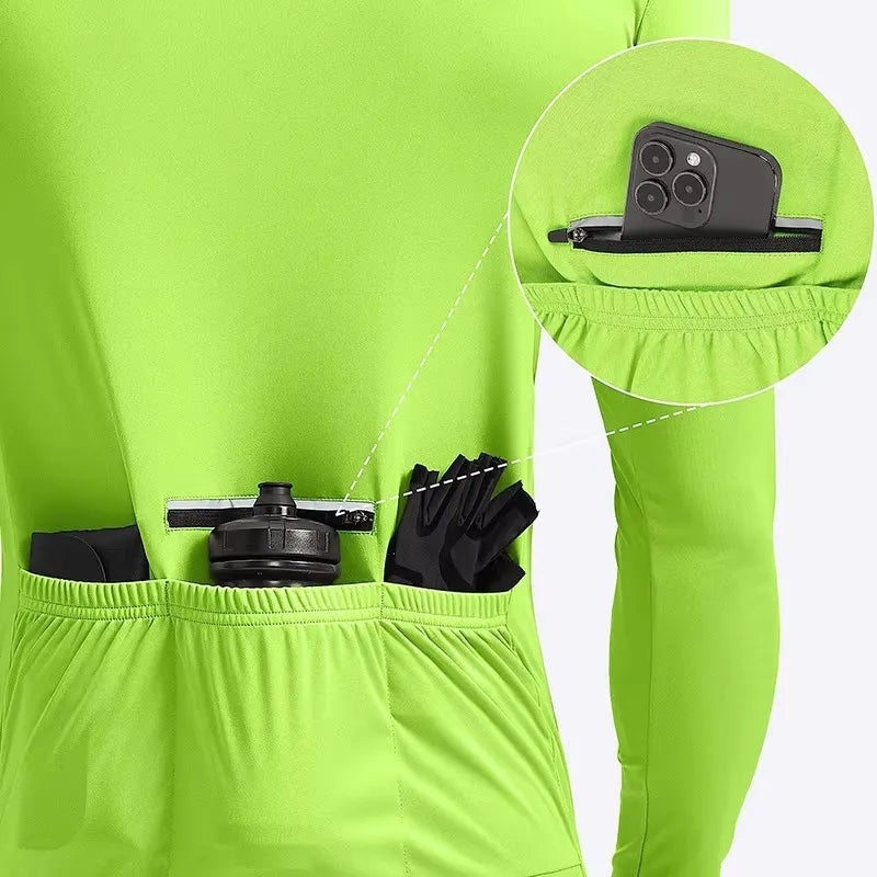 Mieyco Men's Short‑Sleeve Bike Cycling Jersey Quick Dry Moisture Wicking Breathable Biking Top With 3 Rear Pockets