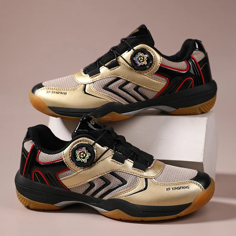Mens Badminton Shoes High Elasticity Midsole Support Strong Wrapping Indoor Outdoor Fields Anti Twist Stable Training Sneakers