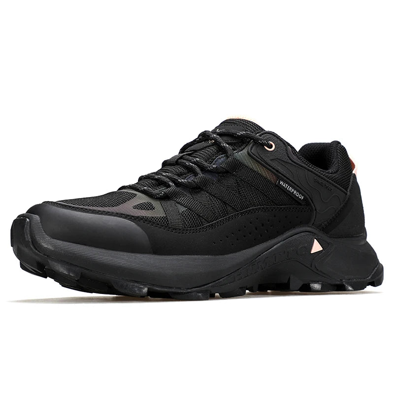 HUMTTO Leather Winter Hiking Boots for Women Outdoor Waterproof Woman Treeking Shoes Climbing Mountain Hunting Walking Sneakers