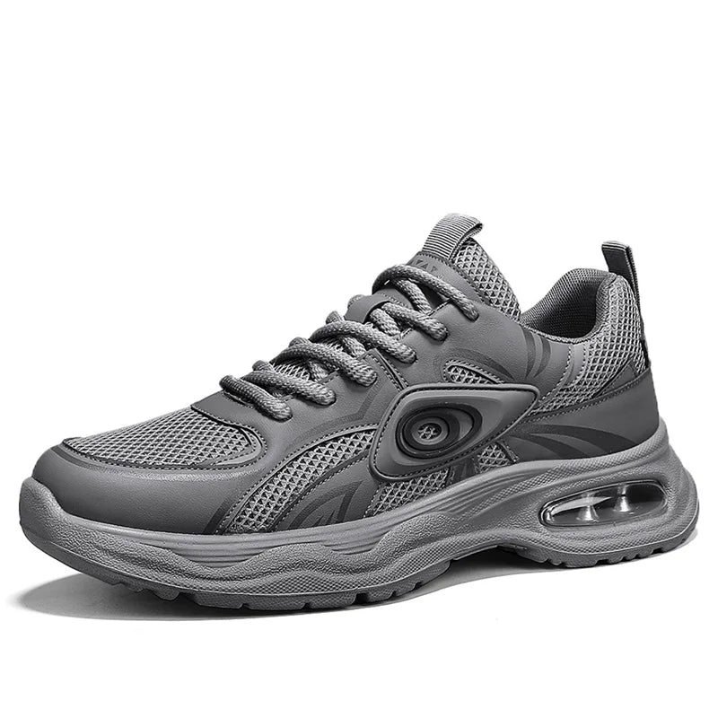Men's breathable casual sports shoes Four seasons new soft sole non-slip outdoor racing running shoes student speed sports shoes