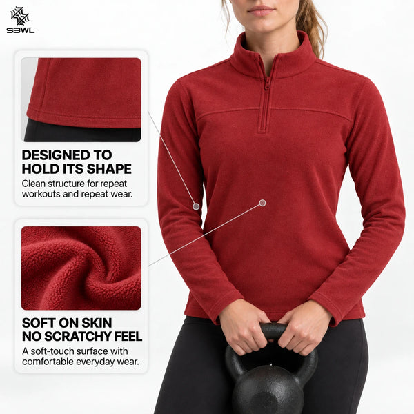 SBWL 2026 Woman's new autumn/winter Outdoor sports warm long-sleeved T-shirt Fashion casual sports high-quality jacket Tops