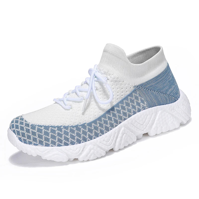 Couples socks casual sneakers summer breathable mesh light soft-sole outdoor running shoes men women comfort speed sports shoes