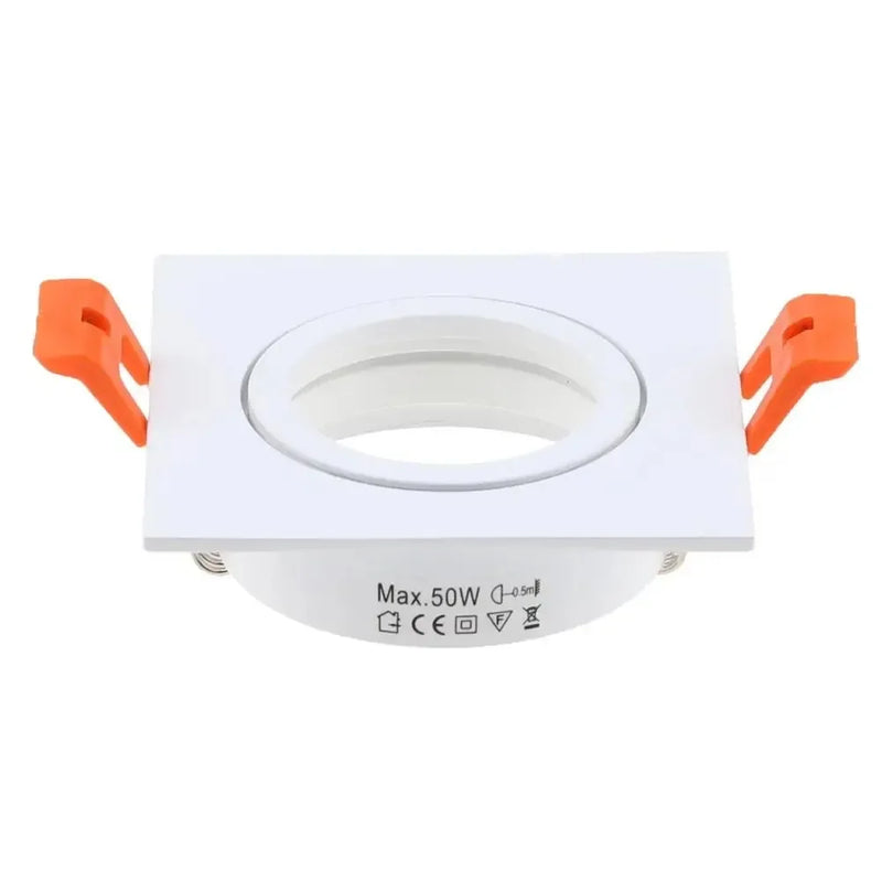 JOYINLED 1/10PCS Adjustable LED Recessed Downlight Frame Aluminum Trim Housing GU10 MR16 Ceiling Spotlight Fixture 65mm Cut Out