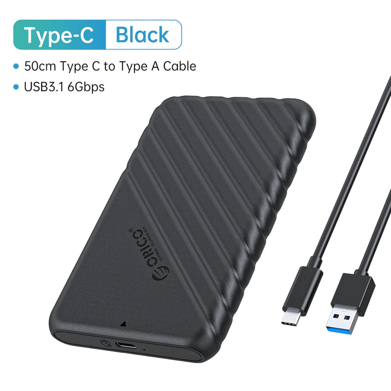 ORICO MicroB USB3.0 2.5" External Storage HDD Case SATA 5Gbps HDD SSD Hard Drive Enclosure Support UASP for PC Laptop