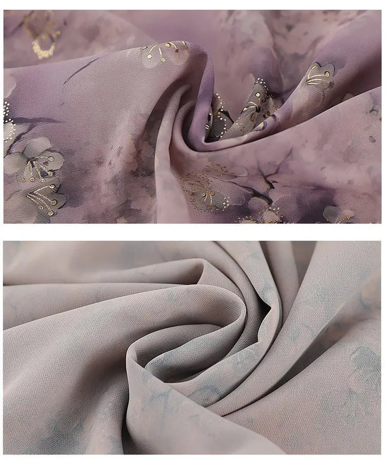 ឈុតគេងកប្បាសប៉ាក់ទំហំ XL-5XL សម្រាប់ស្ត្រីបោះពុម្ពបែបបុរាណ សម្លៀកបំពាក់ម្តាយវ័យកណ្តាល រដូវផ្ការីក រដូវស្លឹកឈើជ្រុះ ធម្មតា សម្រាប់គេងនៅផ្ទះ ឈុតពីរដុំ