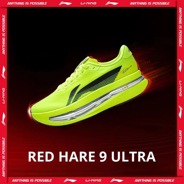 ស្បែកជើងរត់ប្រណាំង Li-Ning សម្រាប់នារី RED HARE 9 ULTRA Racing SUPER BOOM Cushion BOOM FIBER ខ្យល់ចេញចូលបាន ស្បែកជើងហ្វឹកហាត់ LiNing ARPW008