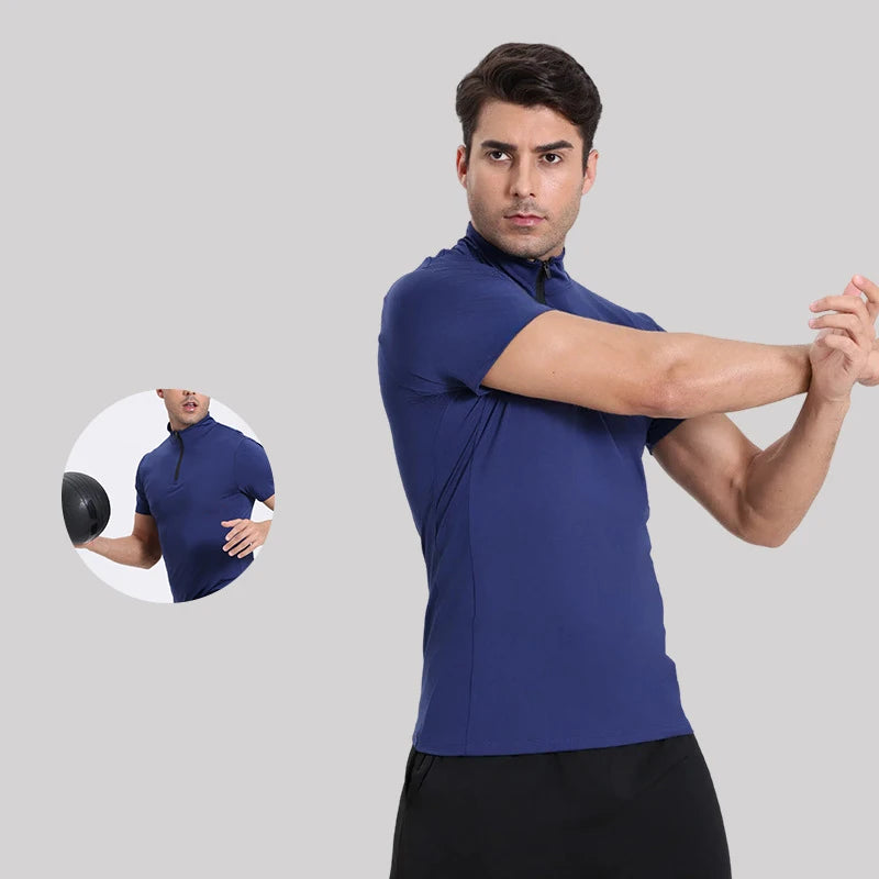 Men's Skeleton Print Compression Short Sleeve Shirt 4 Colors Quick Dry Breathable Cycling Running Fitness Athletic Sportswear