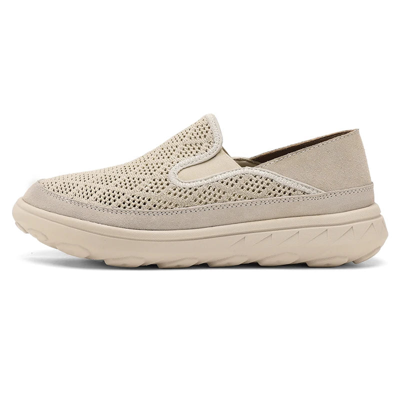 Summer Slip On Mesh Casual Shoes Men Breathable Lightweight Non Leather Shoes Size 38-47 Dropshipping
