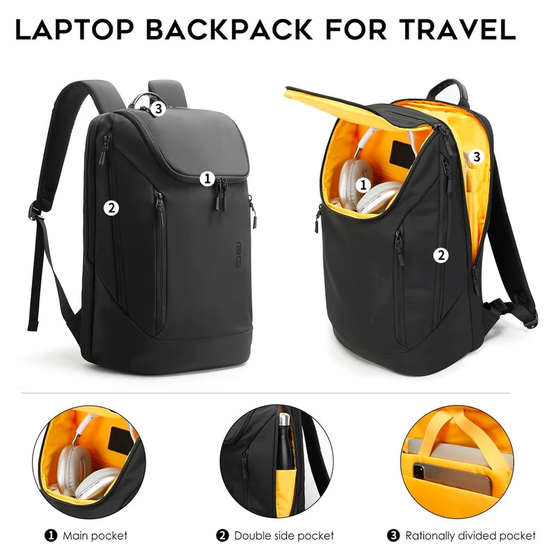 BANGE Hot Sell Simple Design New Arrival Soft Lightweight Waterproof Men Casual Laptop Backpack  for 15.6 inch Laptop by Nylon