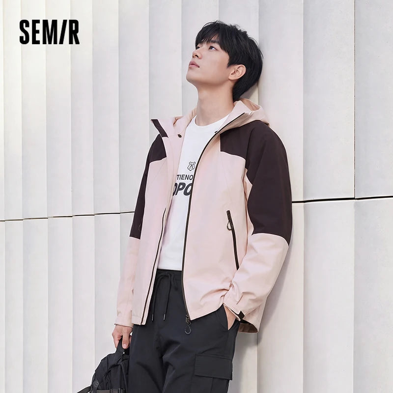 Semir Men Jacket Waterproof Windproof Hooded Breathable Durable Outdoor Utility Casual Autumn Outerwear Daily Wear 2026