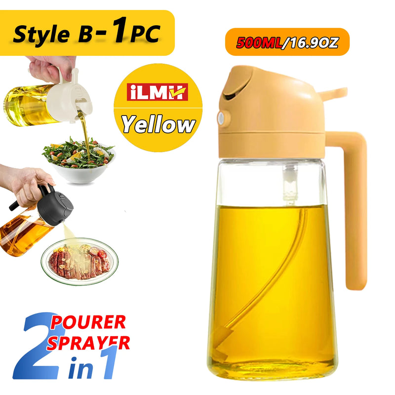 ដបបាញ់ប្រេងអូលីវ ២០០/៣០០/៥០០មីលីលីត្រ សម្រាប់ដាក់ក្នុងផ្ទះបាយ សម្រាប់ចម្អិនអាហារ សម្រាប់ការបោះតង់ ដុតនំ ទឹកខ្មេះ ទឹកស៊ីអ៊ីវ ធុងបាញ់ប្រេង