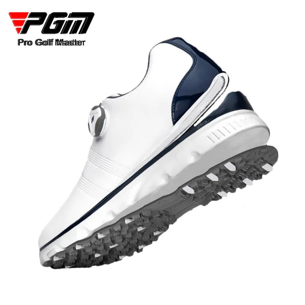 PGM Golf Sneakers Men's Waterproof Side Slip Resistant Rotating Lace Sports Shoes XZ164