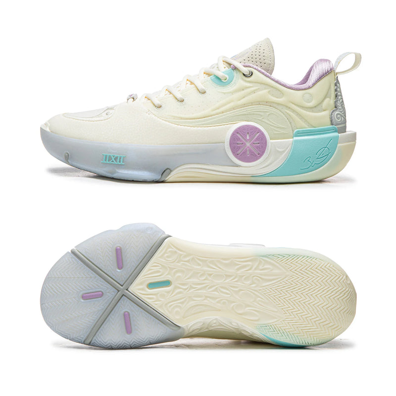 ស្បែកជើងបាល់បោះអាជីព Li-Ning សម្រាប់បុរស WAY OF WADE 12 SUPER BOOM ធ្វើពីសរសៃកាបូន LiNing សម្រាប់ការប្រកួត ABAV085