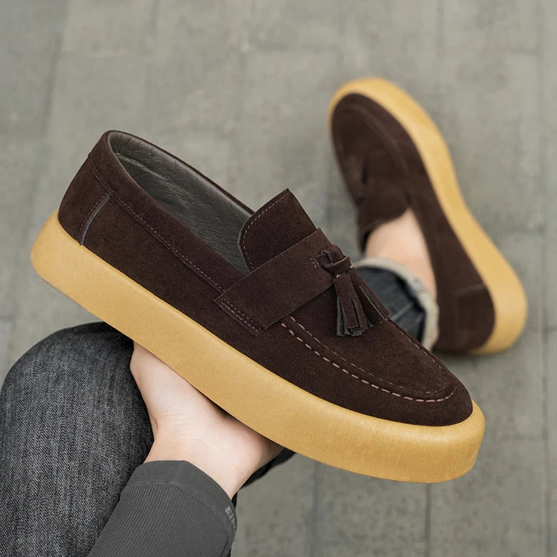 Men's slip on casual shoes four season new breathable light soft sole youth walking party tide shoes outdoor sports boards shoes