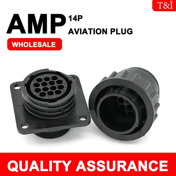 ឈុត 14 Pin AMP/TE ប្រភេទ 182649-1 206043-1 ឧបករណ៍ភ្ជាប់ឌុយឧបករណ៍ចាប់សញ្ញាស្វ័យប្រវត្តិសម្រាប់រថយន្ត SMEMA, ឌុយ 14P ជាមួយម្ជុល