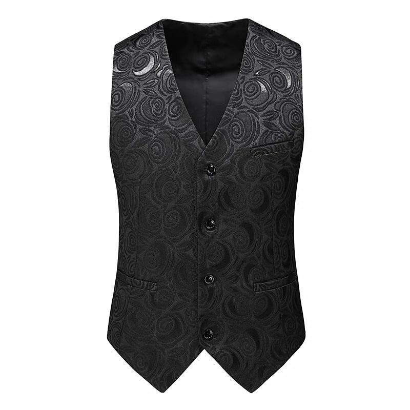 2026 Men's Gray-Purple Striped Plaid Suit Vest, Asian Sizes Red Slim Vests, Single-breasted V-neck Waistcoat, M-4XL 5XL 6XL