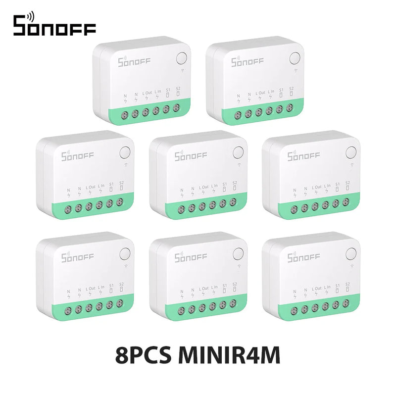 SONOFF MINIR4M Smart WiFi Switch ESP32 Chip Mini Detach Relay EWeLink Voice Control Compatible with Alexa Google Home 1-10PCS