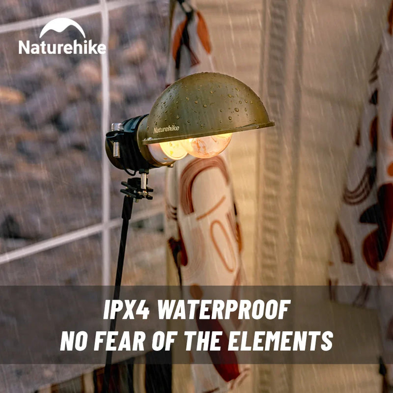 Naturehike Camping Clip Light Outdoor Camping Tent Hanging Lamp LED Rechargeable Portable Lighting Desktop Clip Table Lamps