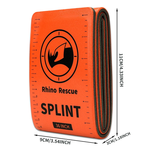 Rhino Rescue Emergency Splint Moldable Medical First Aid  Survival Lightweight Reusable Combat Splint For Camping