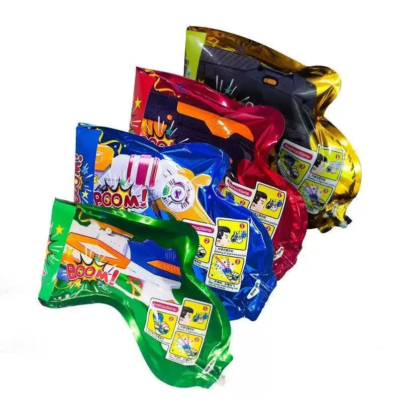 Handheld Inflatable Confetti Gun Party Popper Safe Confetti Shooter for Wedding Birthday Graduation Kids Party Celebrations