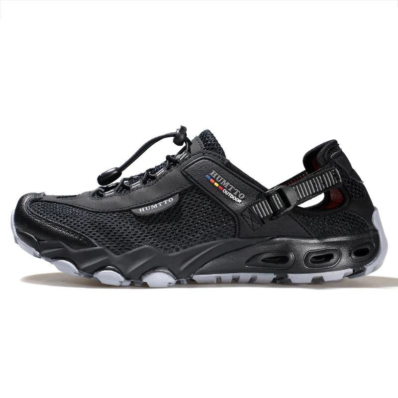 HUMTTO Summer Hiking Shoes for Men Breathable Beach Water Sneakers Man 2022 Sports Trekking Outdoor Shoes Casual Sandals Mens