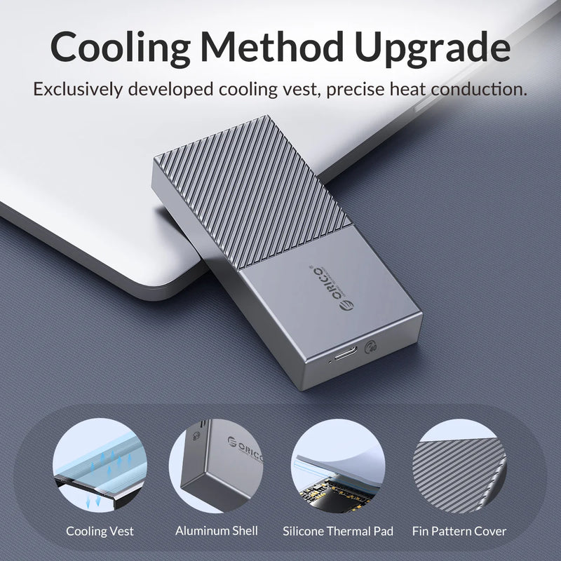 ORICO USB4 NVMe SSD Enclosure 40Gbps PCIe3.0x4 Aluminum M.2 SSD Case Compatible with Thunderbolt 3 4 USB3.2 USB 3.1 3.0 Type-C
