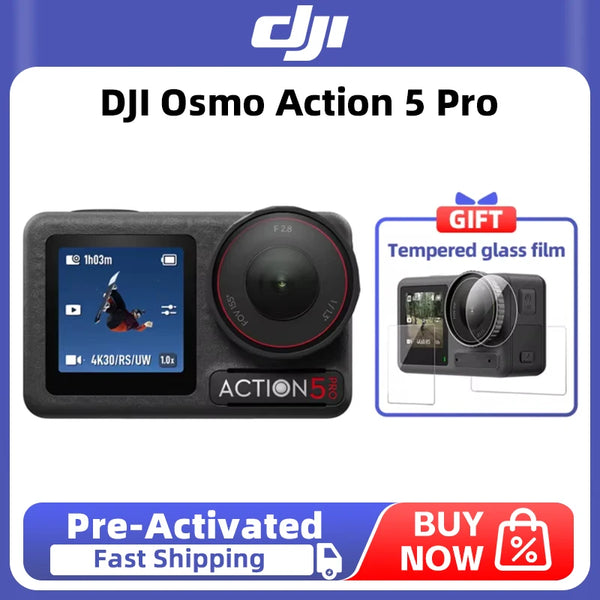 DJI Osmo Action 5 pro New 1/1.3-inch Sensor 4 hours Long Battery Life Robust Stabilization With 360° HorizonSteady