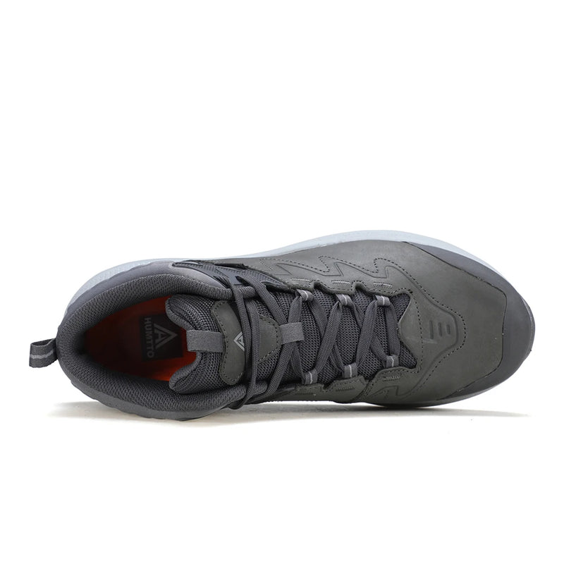 HUMTTO Outdoor Anti-slip Hiking Boots Men Mountain Sneakers Winter Keep Warm Trekking Shoes Genuine Leather Camping Sports Shoe