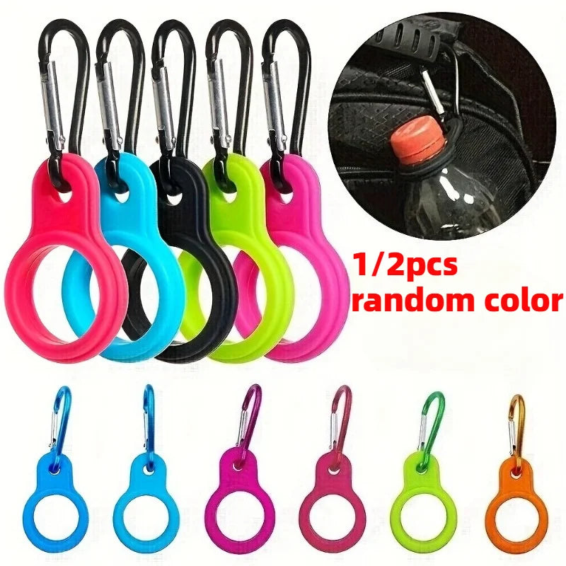 1/2pcs outdoor sports water kettle hooks , durable beverage hooks,portable leisure running water cup clips,backpack accessories.