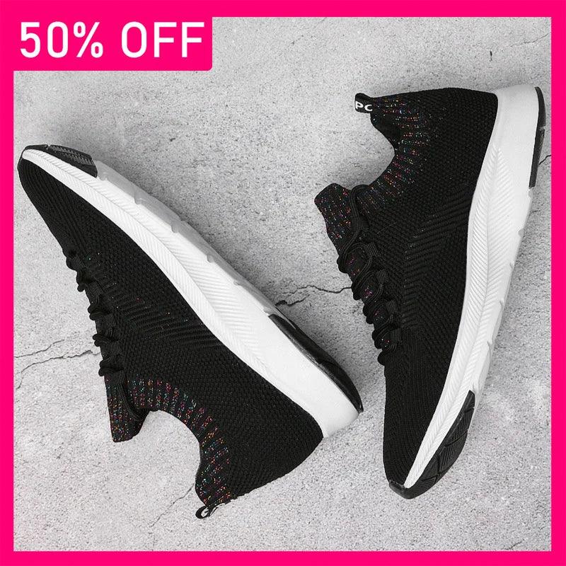 Men Walking Shoes Trendy Mesh Breathable Comfort Summer Running Shoes 2026 New Height Increasing Soft Soled Tennis Shoes for Men
