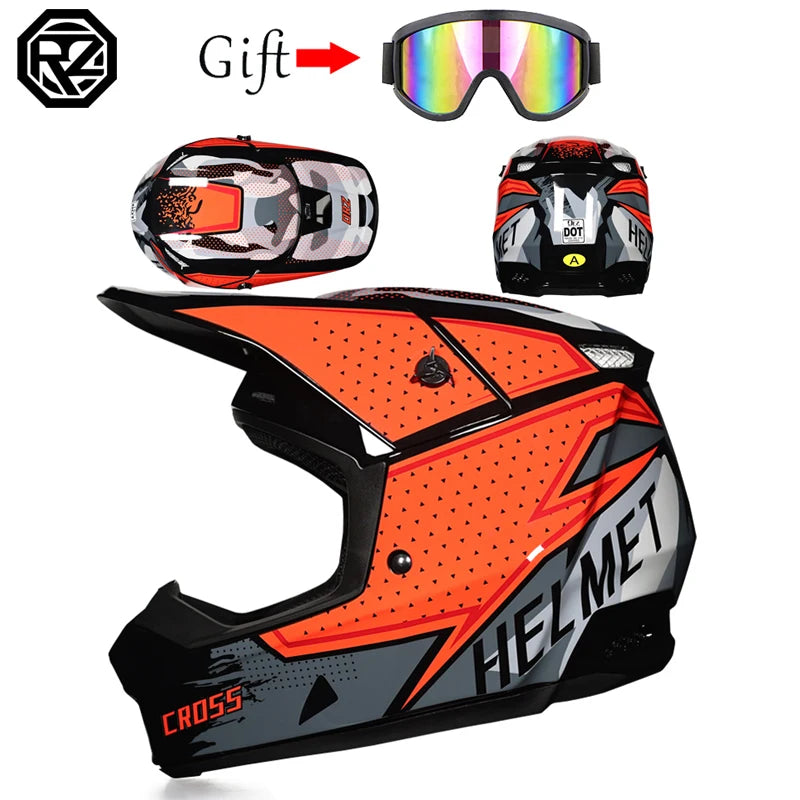 ORZ Motorcycle helmet children off-road helmet bike downhill AM DH cross helmet capacete motocross casco