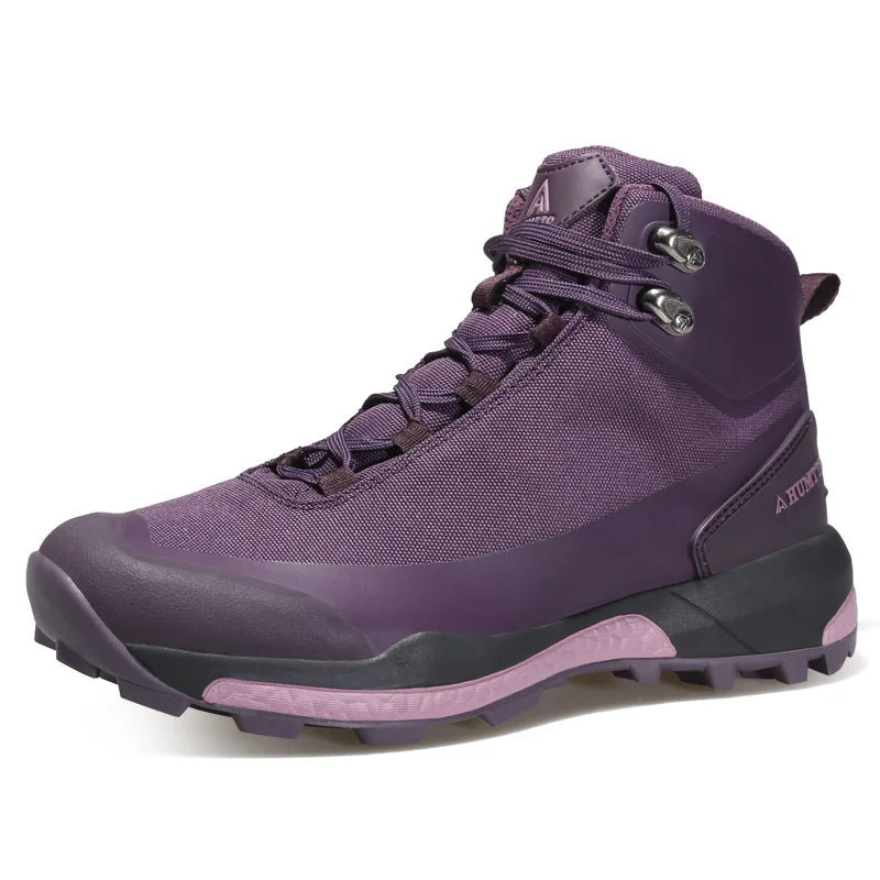 HUMTTO Waterproof Hiking Shoes Women Winter Sports Black Luxury Designer Outdoor Sneakers Woman Trekking Ankle Boots for Womens