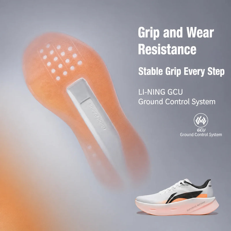 ស្បែកជើងរត់បុរស Li-Ning CHAOYING PRO Cushion BOOM FIBER ស្រាល ស្រួលដកដង្ហើម ស្បែកជើងកីឡាប្រចាំថ្ងៃ LiNing ARBW003