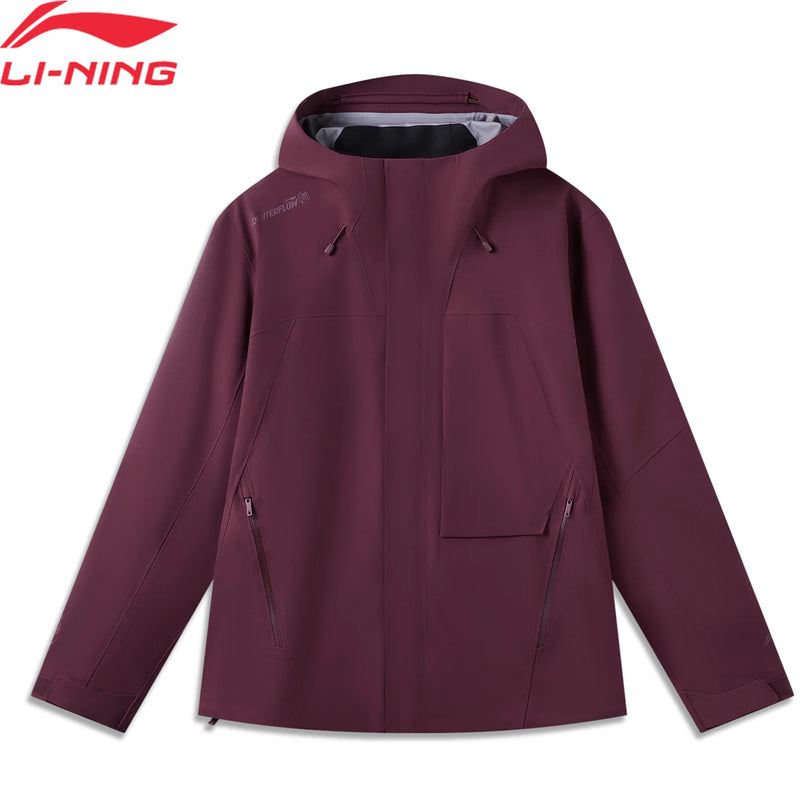 អាវក្រៅ Li-Ning សម្រាប់បុរស និងស្ត្រី ស្រទាប់តែមួយ ធន់នឹងខ្យល់ ងាយស្រួលបត់បែន អាវកីឡា LiNing សម្រាប់បុរស និងស្ត្រី AEMW023