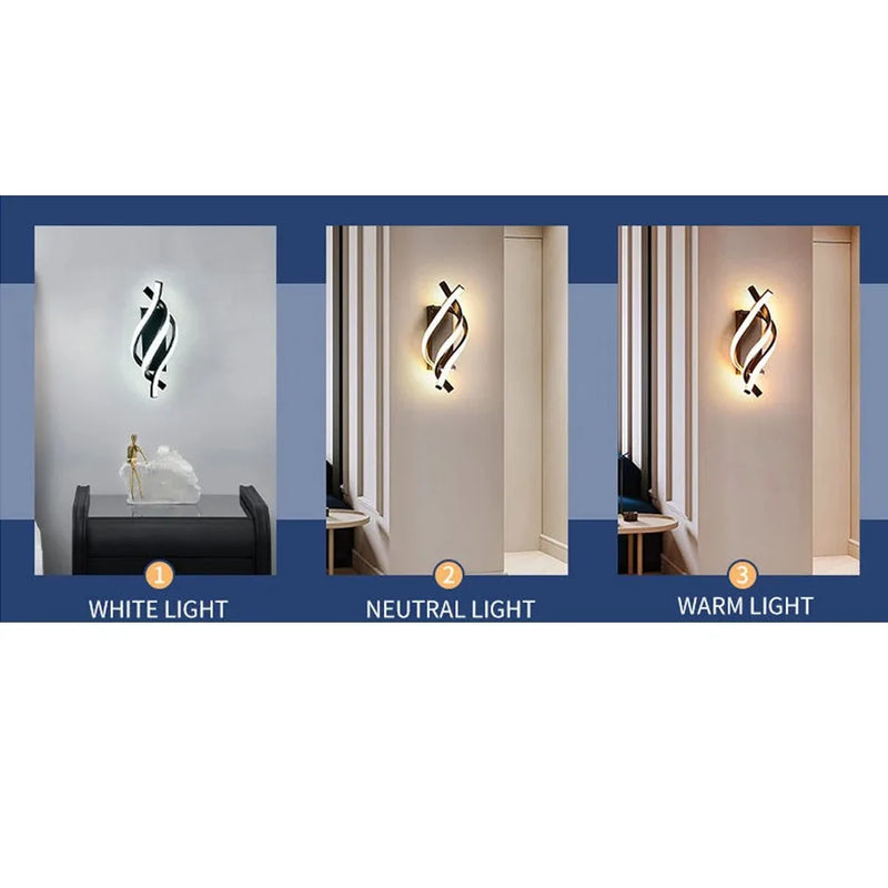 Modern LED Wall Lamp LED Wall Lights Indoor Acrylic Wall Sconce Light for Bedroom Living Room Office Restaurant Hallway Dimmable