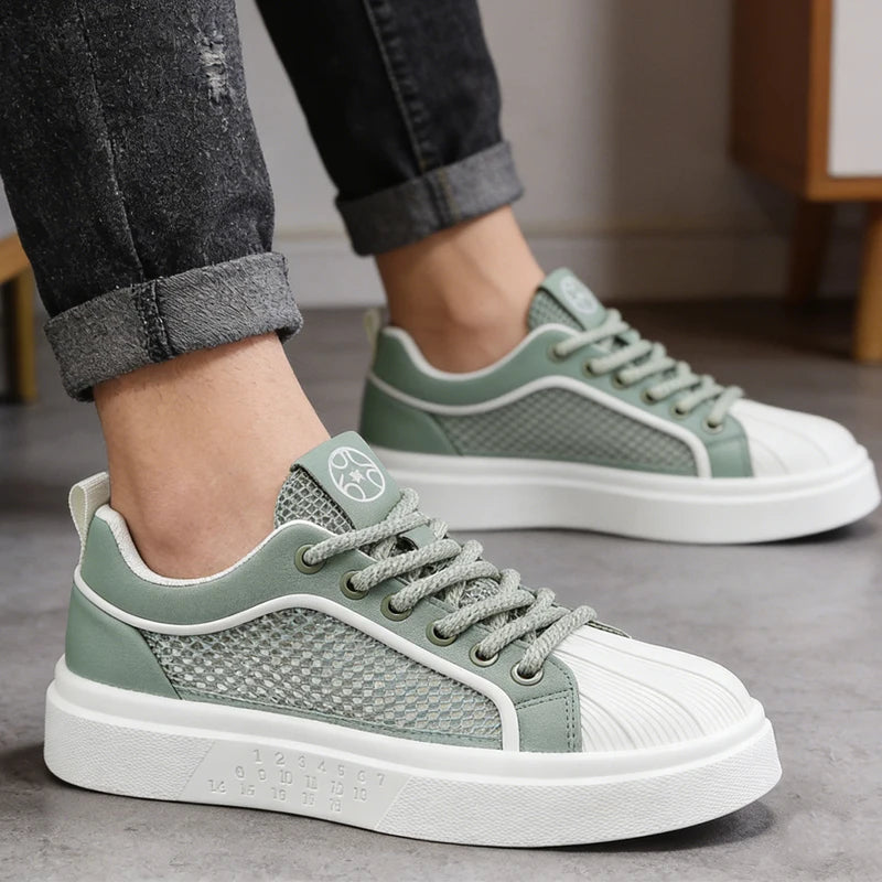 Men's breathable heighten casual shoes thick sole summer new comfort outdoor walking shoes Fashion youth Joker sports board shoe