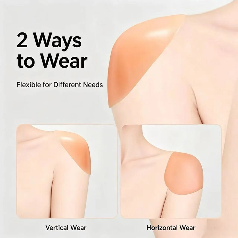 Universal Silicone Shoulder Pad Sponge Right Angle Anti-Slip Narrow Shoulder Tape Invisible for Men's Clothing Accessory